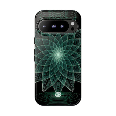 Verdant Harmonic Bloom · Tough Phone Case for Pixel ·  Black