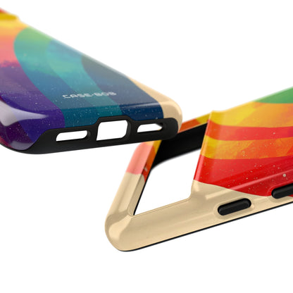 Texturierter Regenbogenbogen Google Pixel 8 Case - Tough