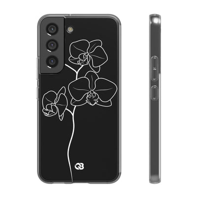 Black Lite Phone Case for Samsung - Noir Alabaster Orchid