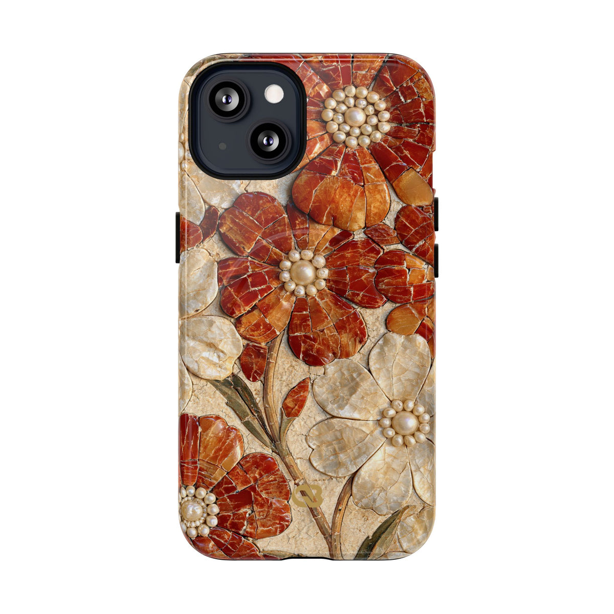 Carnelian Pearl Bloom · Tough 2.0 Magnetic Phone Case for iPhone · Orange