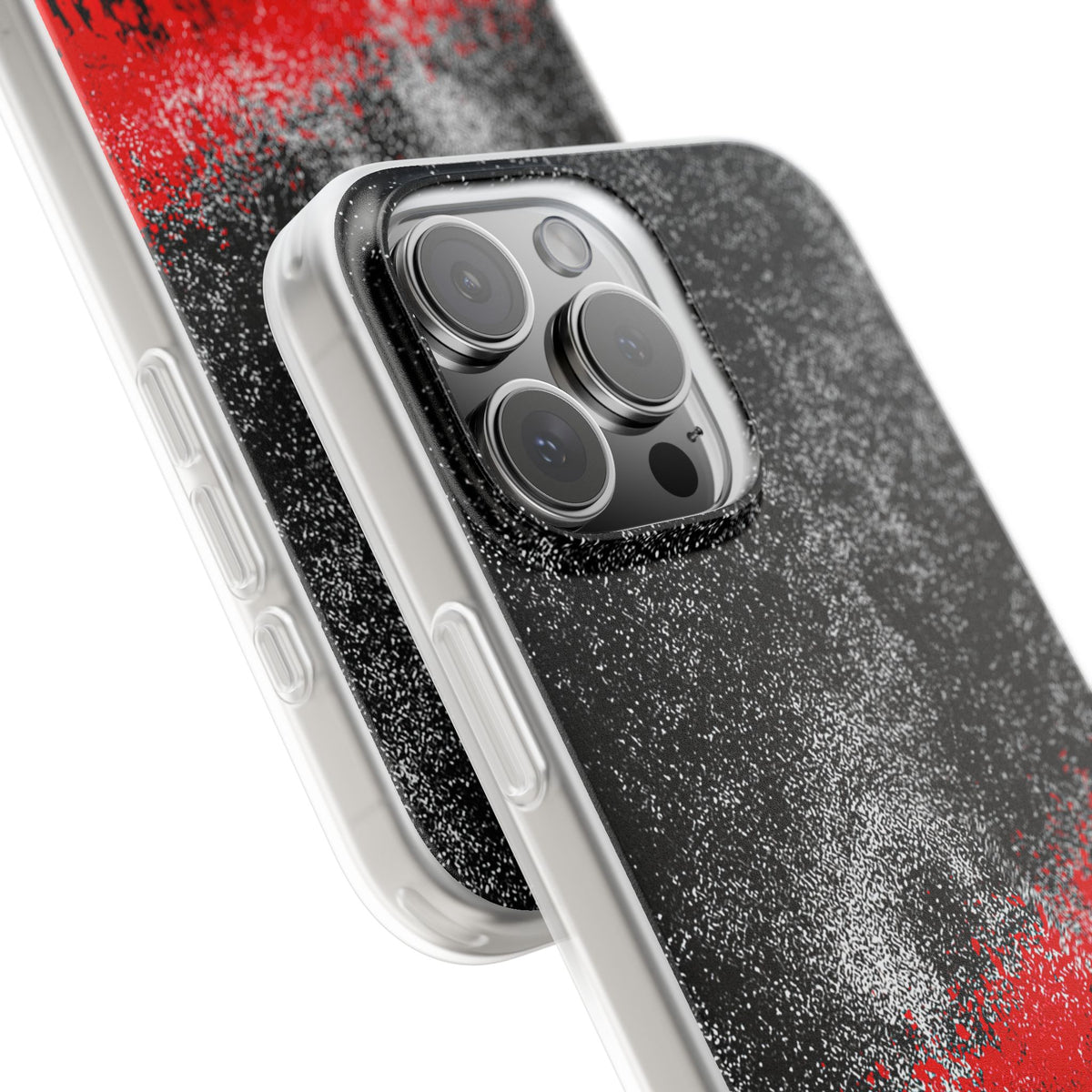 Crimson Noir Drip · Lite Phone Case for iPhone ·  Black
