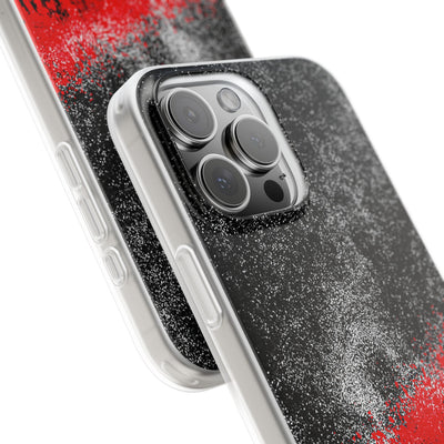 Crimson Noir Drip · Lite Phone Case for iPhone ·  Black