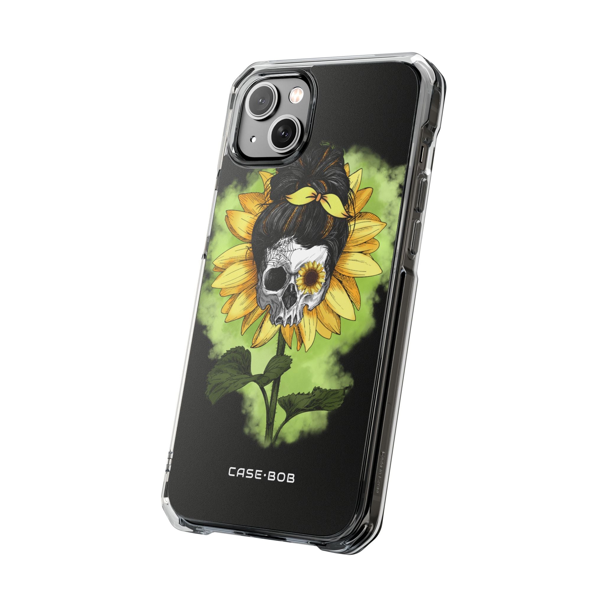 Sonnenblumen-Schädel iPhone 14 Plus Case - Impact