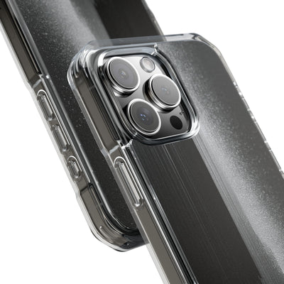 Black Impact MagSafe Phone Case for iPhone - Brutalist Pixel Monolith