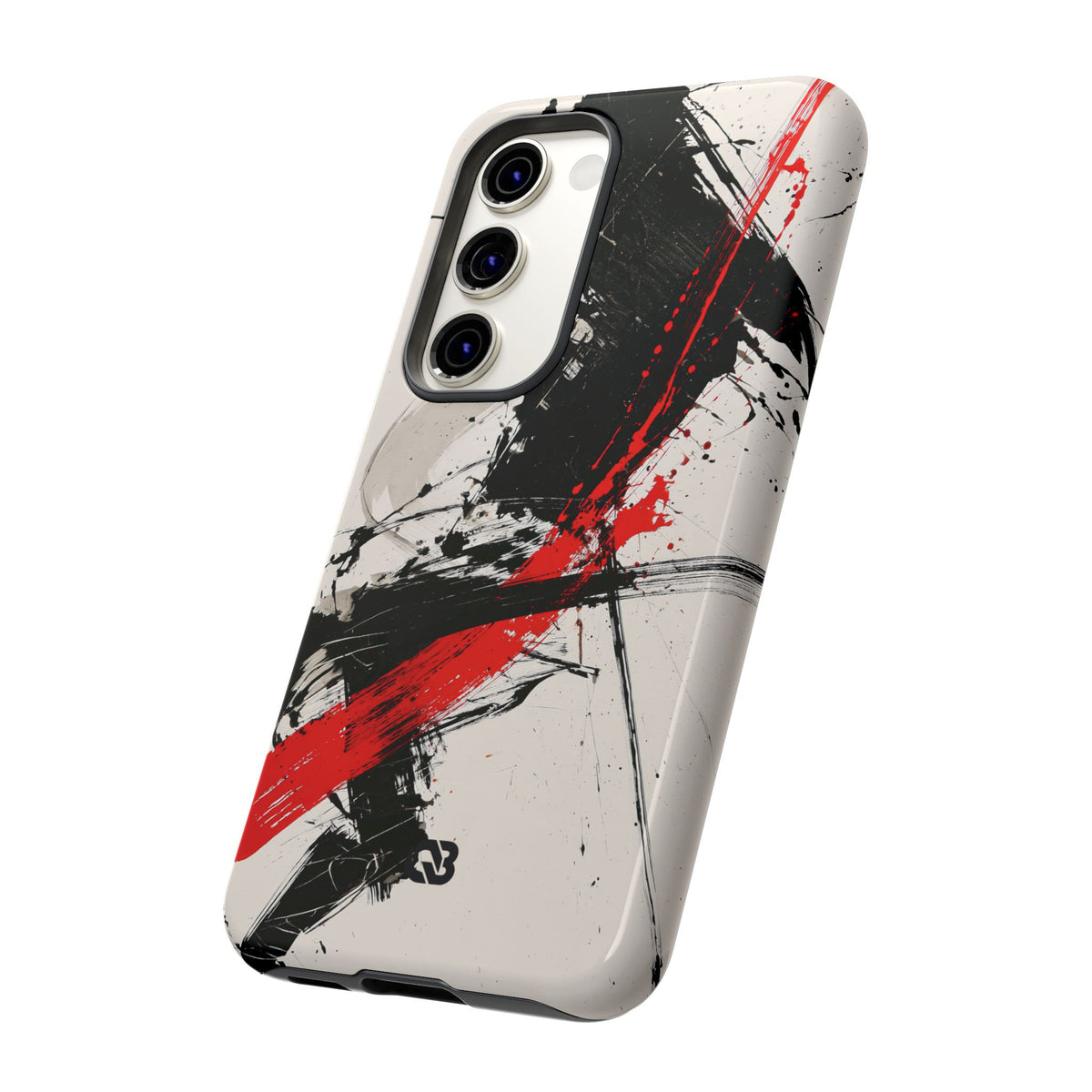 Crimson Sumi Slash · Tough Phone Case for Samsung · White