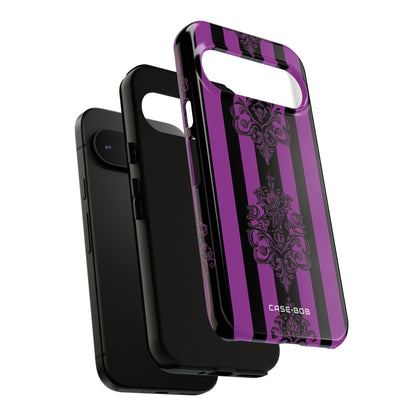 Damask Elegance Lila Google Pixel 9 Case - Tough