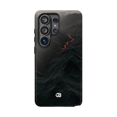 Crimson Ridge Pass · Tough Phone Case for Samsung · Black