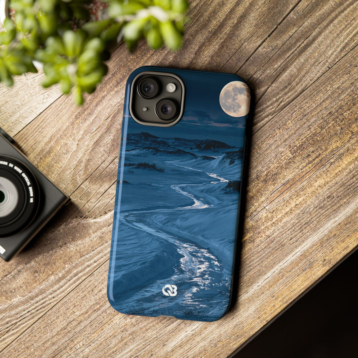Arctic Moon Drift · Tough Phone Case for iPhone · Blue