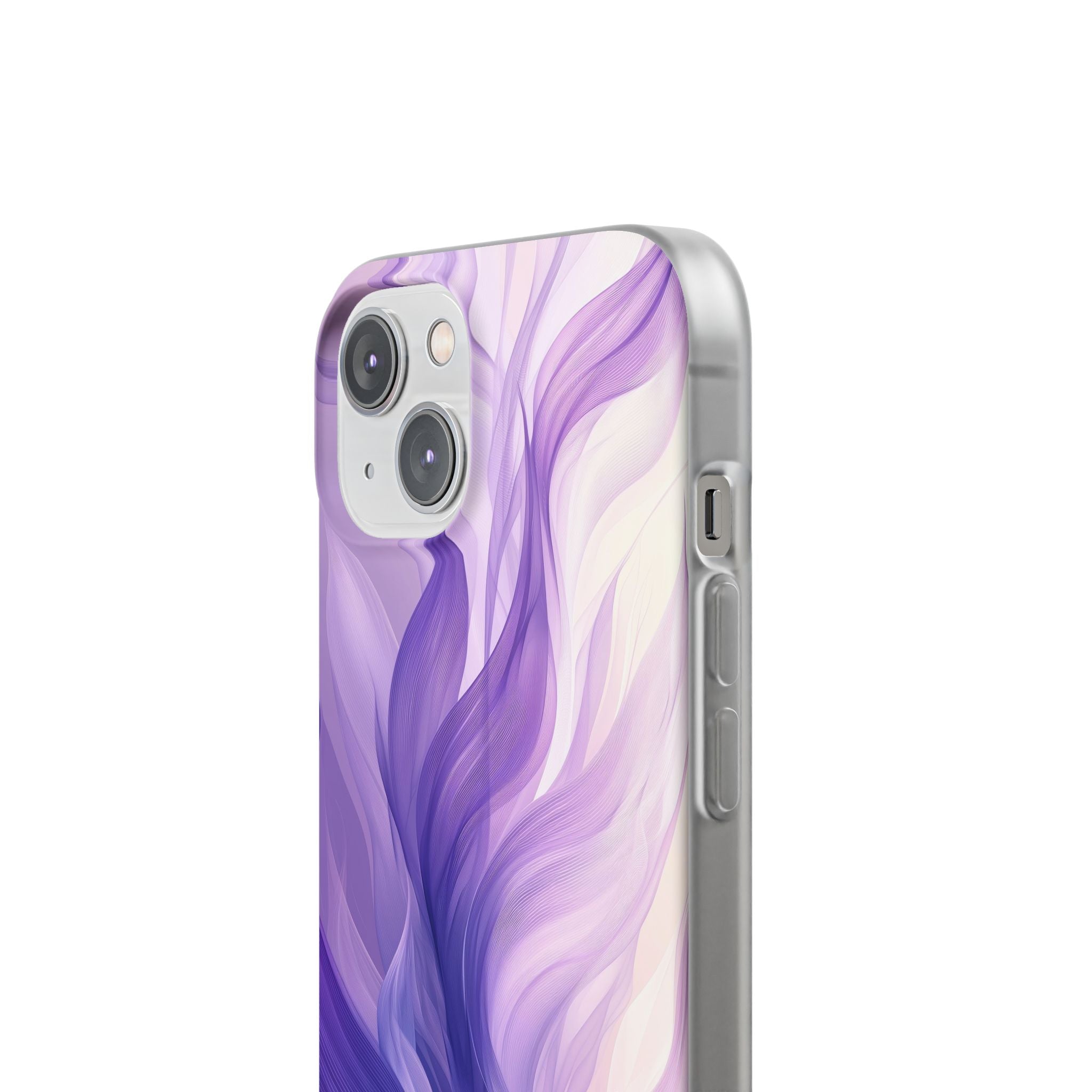 Amethyst Silk Waves · Soft Phone Case for iPhone