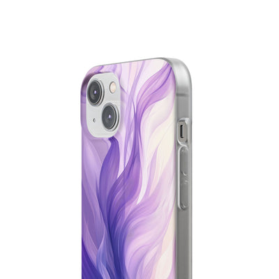 Amethyst Silk Waves · Soft Phone Case for iPhone