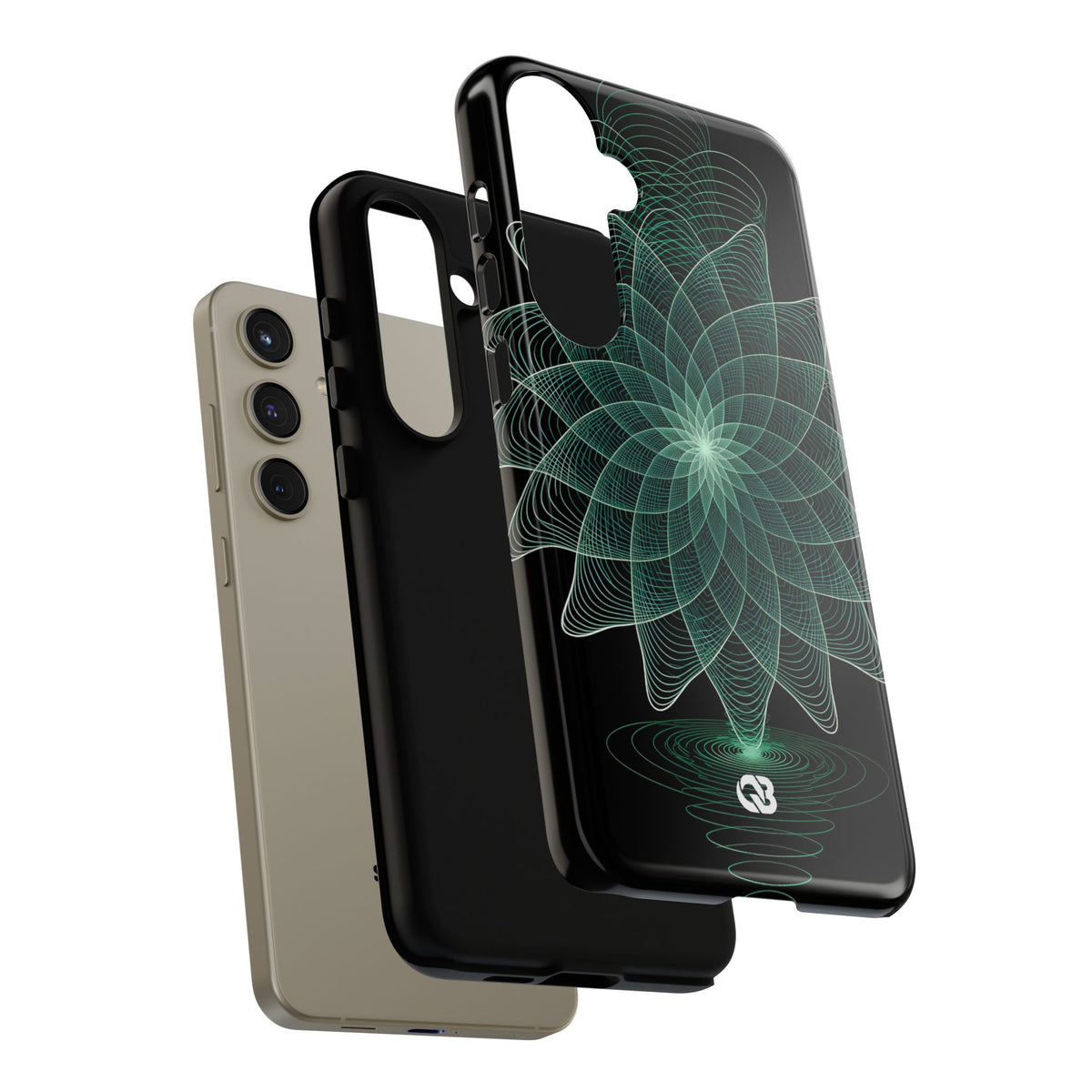 Harmonic Orbit Bloom · Tough Phone Case for Samsung · Green