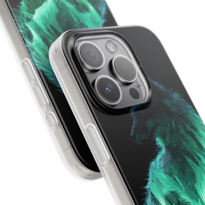 Nordic Aurora Fox · Lite Phone Case for iPhone ·  Teal