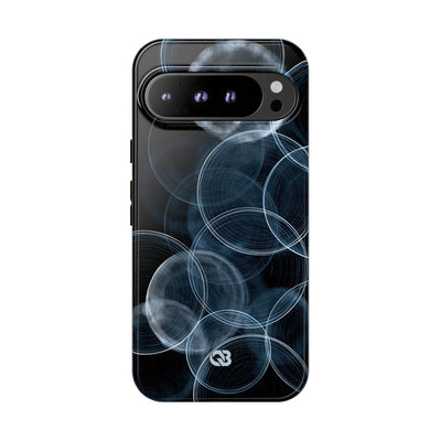 Blue Tough Phone Case for Google Pixel - Cyan Pulse Ripple