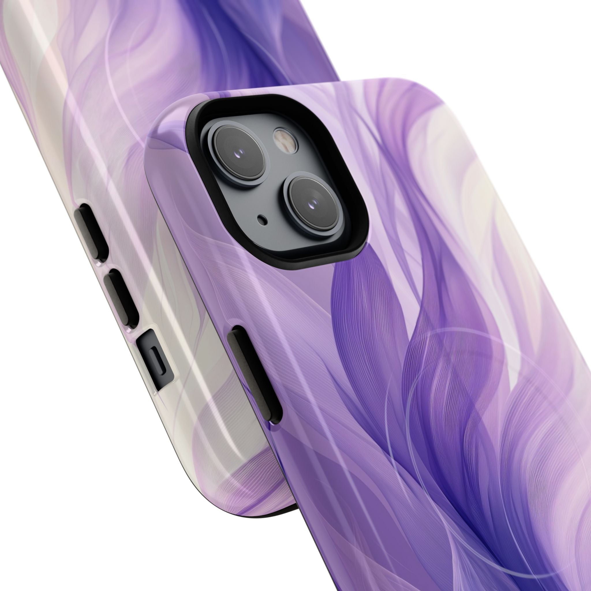 Amethyst Silk Waves · Tough+ Coque de téléphone pour iPhone · Magsafe