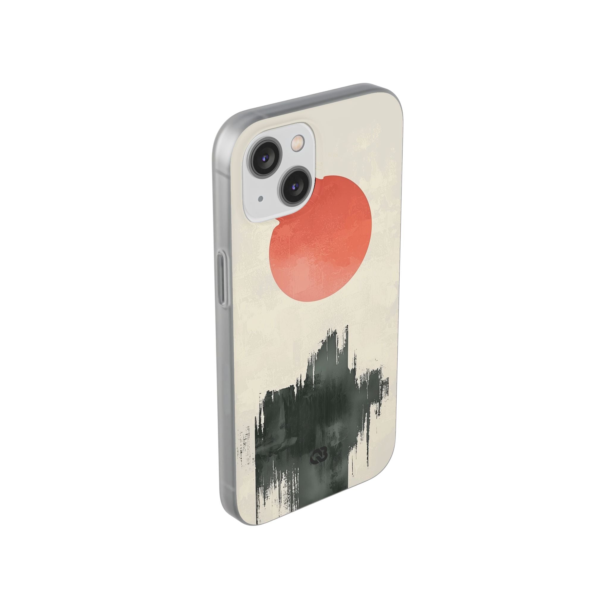 Crimson Sun Strokes · Soft Phone Case for iPhone