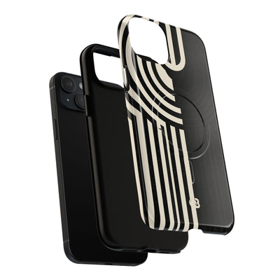 Beige Tough 2.0 Magsafe Phone Case for iPhone - Monolith Ivory Signal