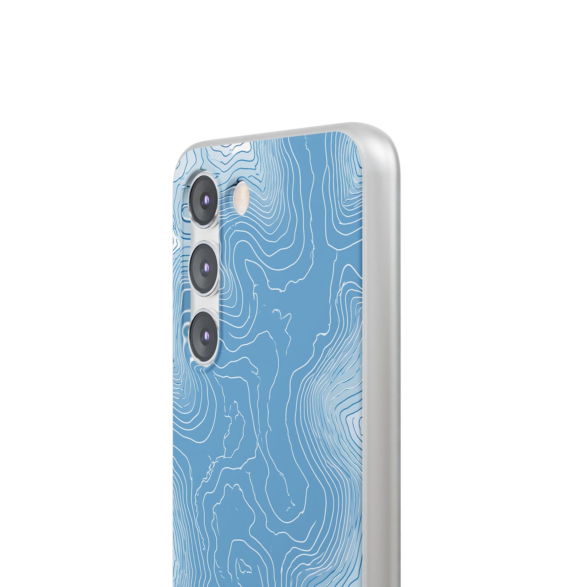 Blue Lite Phone Case for Samsung - Glacial Ridge Topo
