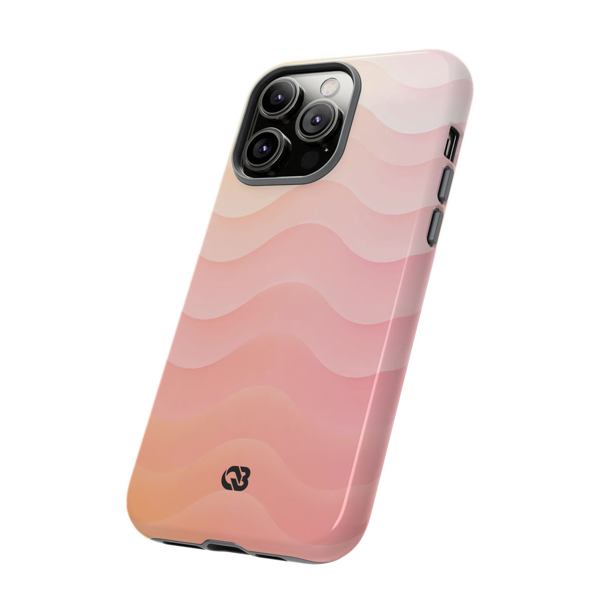 Blush Horizon Waves · Tough Phone Case for iPhone · Pink