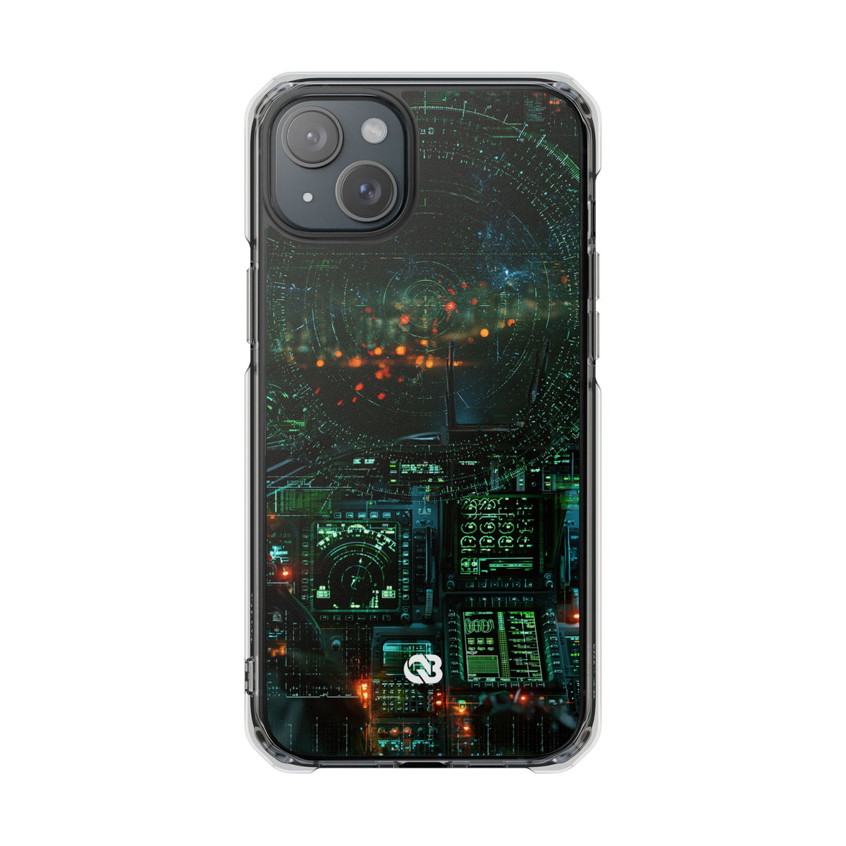 Tactical Avionics HUD · Clear Impact Magnetic Phone Case for iPhone · Green