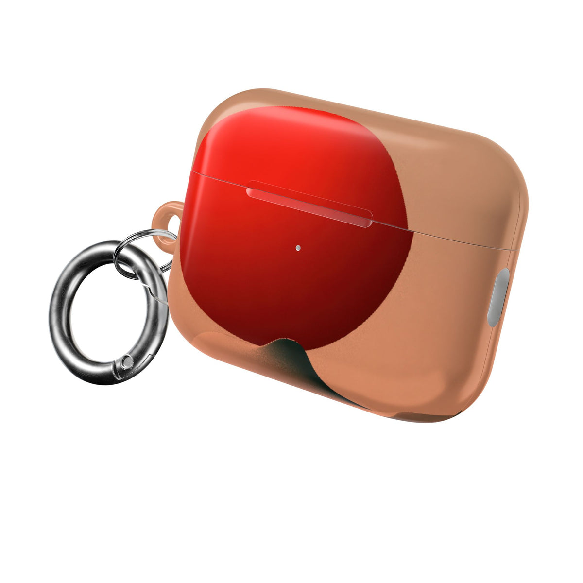 Crimson Sol Ridge · Hard Case for AirPods & AirPods Pro · Red
