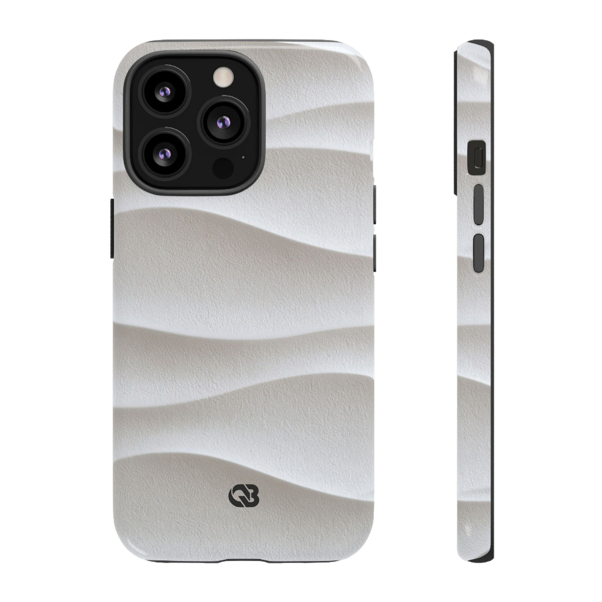 Sculpted Dune Relief · Tough Phone Case for iPhone · White