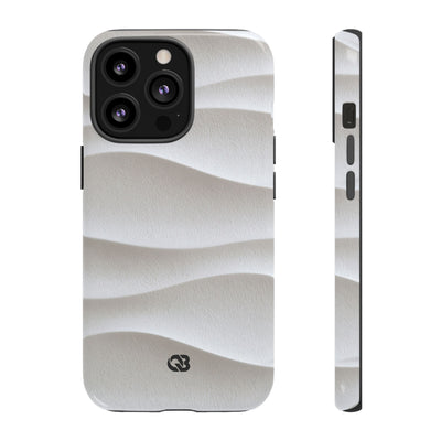 Sculpted Dune Relief · Tough Phone Case for iPhone · White