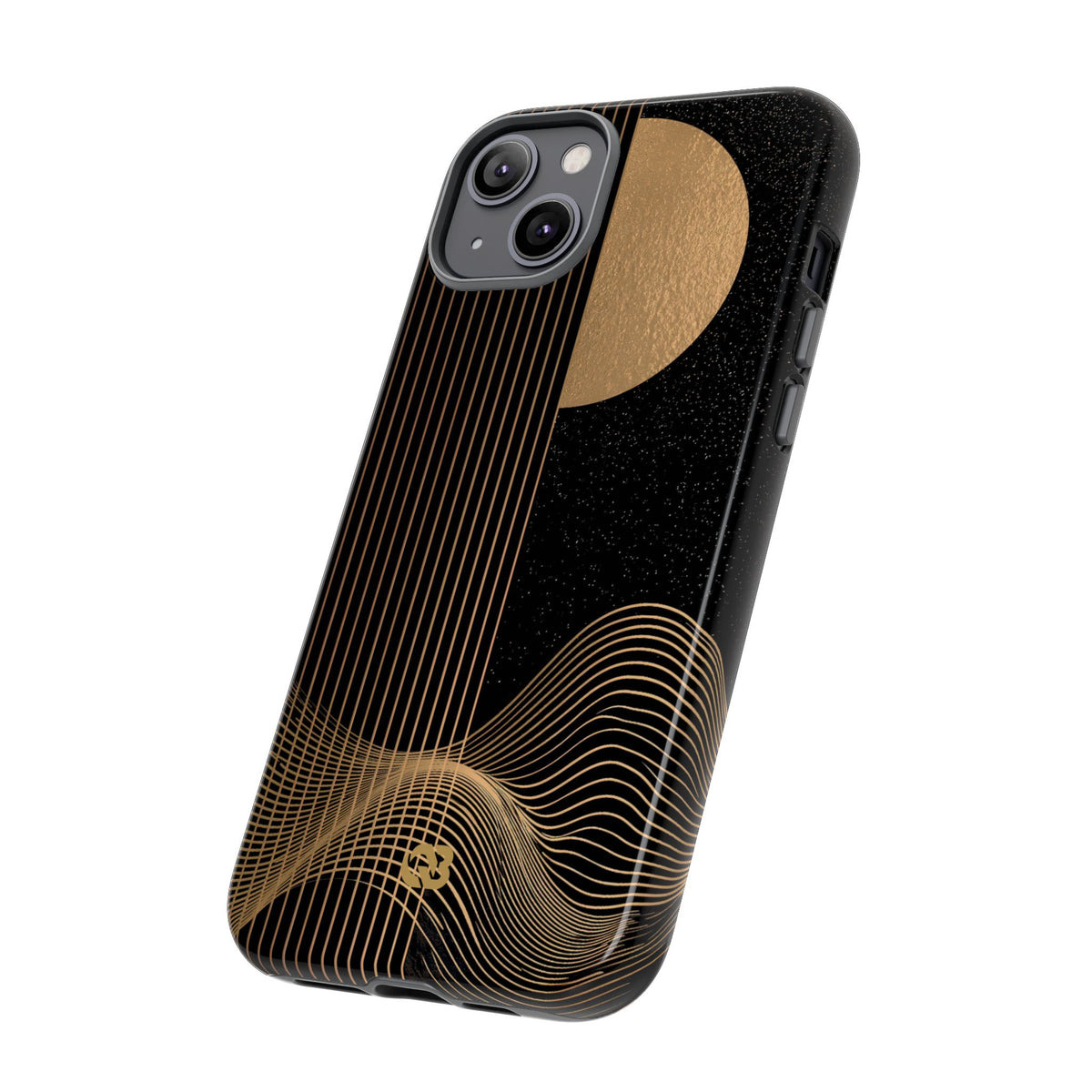 Lunar Topo Horizon · Tough Phone Case for iPhone · Black