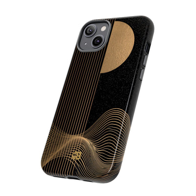 Lunar Topo Horizon · Tough Phone Case for iPhone · Black