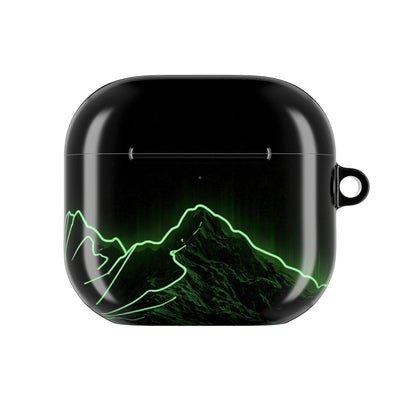 Nordic Mountain Contour · Hard Case for AirPods & AirPods Pro · Black