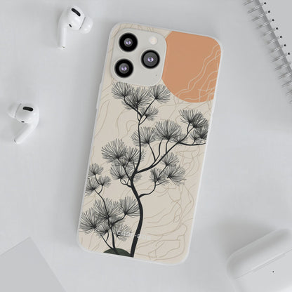 Spiky Tree Sunset iPhone 13 Pro Max - Soft