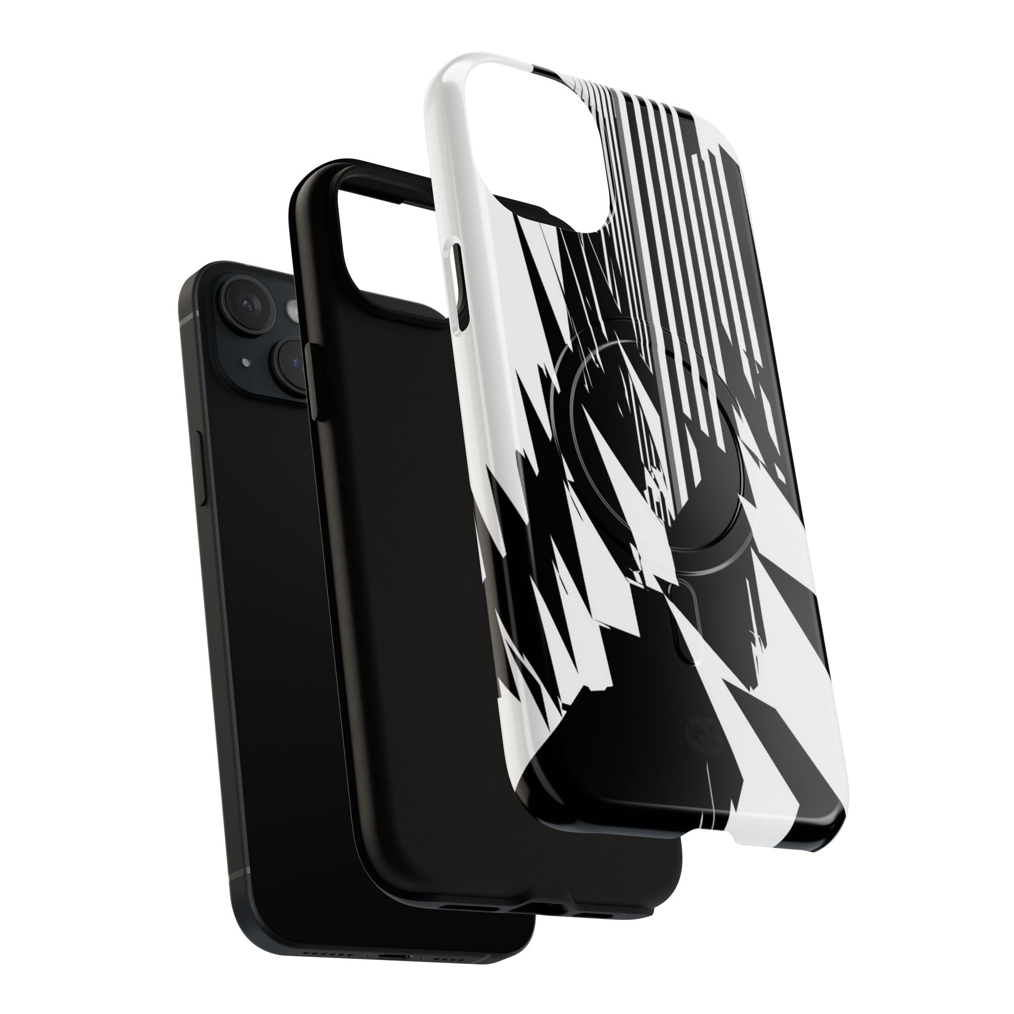 White Tough 2.0 Magsafe Phone Case for iPhone - Shattered Vector Spire