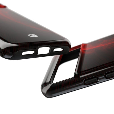 Red Tough Phone Case for Google Pixel - Solar Crimson Flare