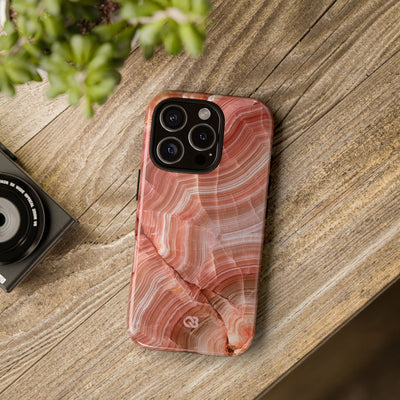 Blushing Rose Strata · Tough Phone Case for iPhone · Pink