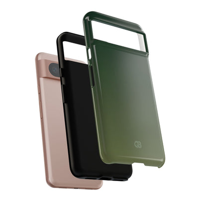 Green Tough Phone Case for Google Pixel - Shadow Moss Grain