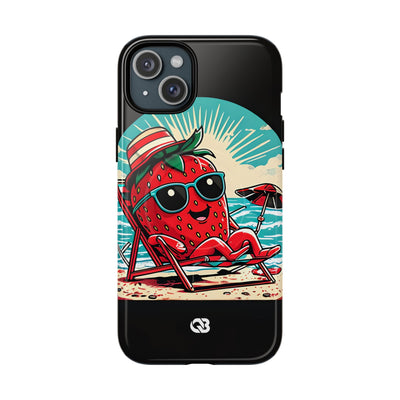 Retro Coastal Berry · Tough+ Coque de téléphone pour iPhone · MagSafe