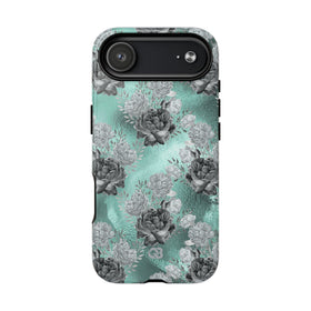 Frost Mint Floral · Tough+ Case · MagSafe