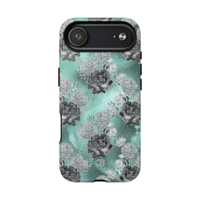 Frost Mint Floral · Tough+ Magsafe