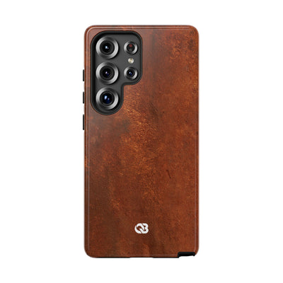 Orange Tough Phone Case for Samsung - Oxidized Iron Crust