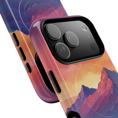 Crimson Mountain Dusk · Tough+ Phone Case for iPhone · Magsafe
