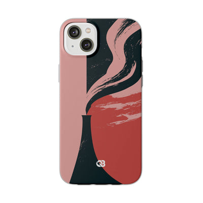 Pink Lite Phone Case for iPhone - Cinder Rose Plume