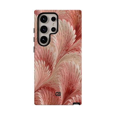 Blush Petal Plume · Tough Phone Case for Samsung · Pink