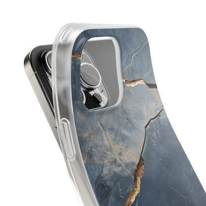 Jagged Vein Navy iPhone 16 Pro Max Case - Soft