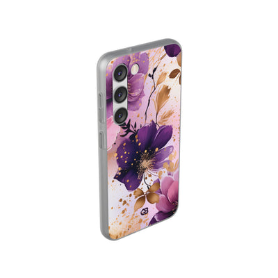 Gilded Violet Bloom · Soft Phone Case for Samsung
