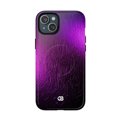 Violet Cyber Circuit · Tough 2.0 Magnetic Phone Case for iPhone · Purple