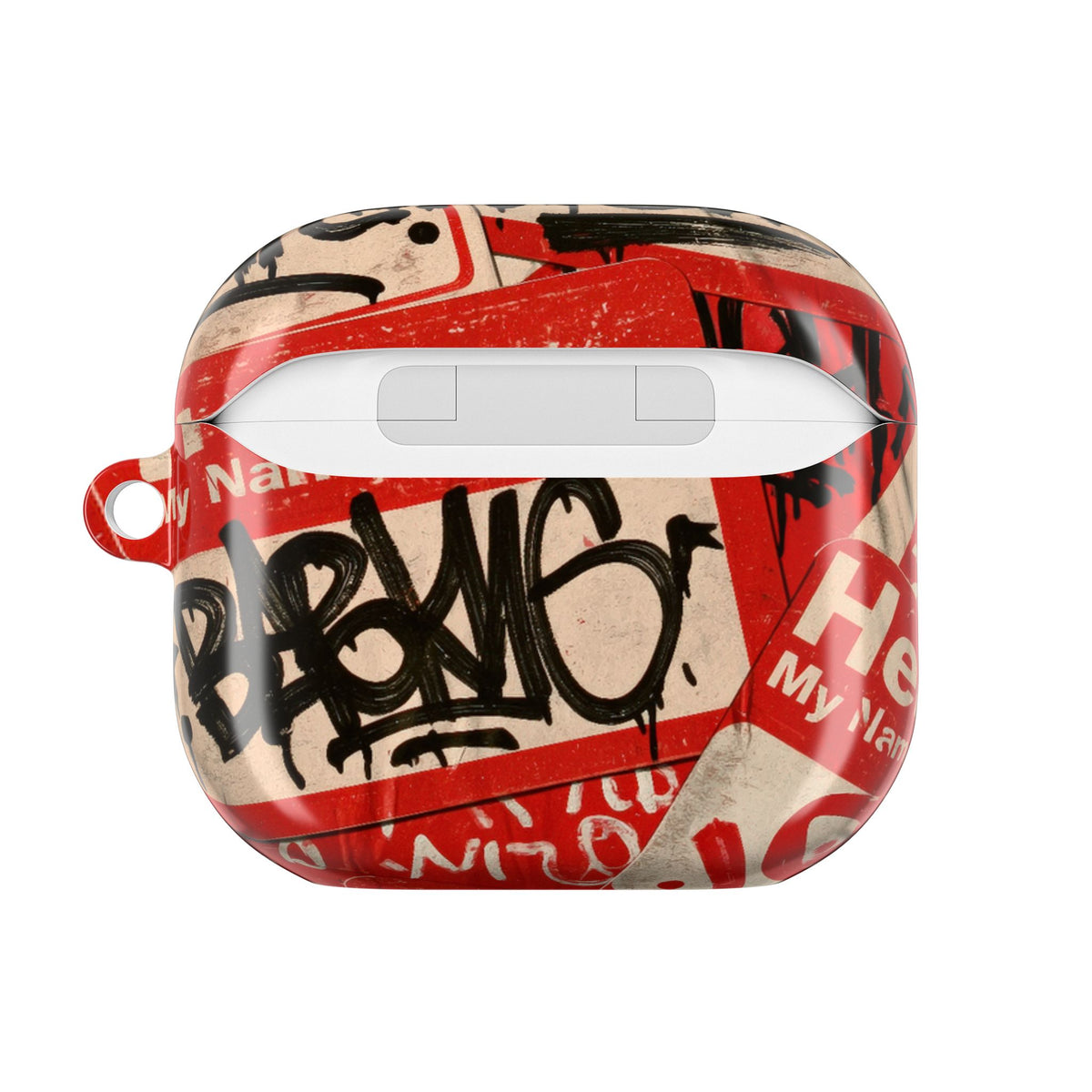 Slap Tag Collage · Hard Case for AirPods & AirPods Pro · Red