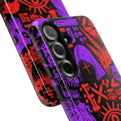 Underground Cyber Glyphs · Tough Phone Case for Samsung · Black