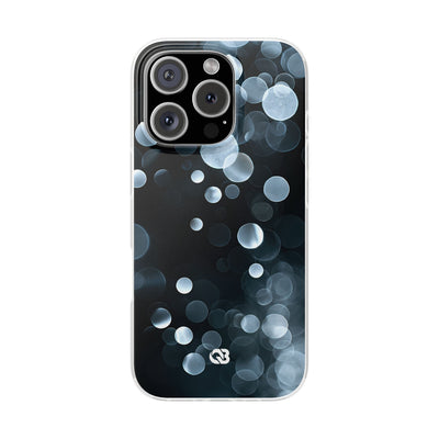 Black Lite Phone Case for iPhone - Silver Orbit Glow