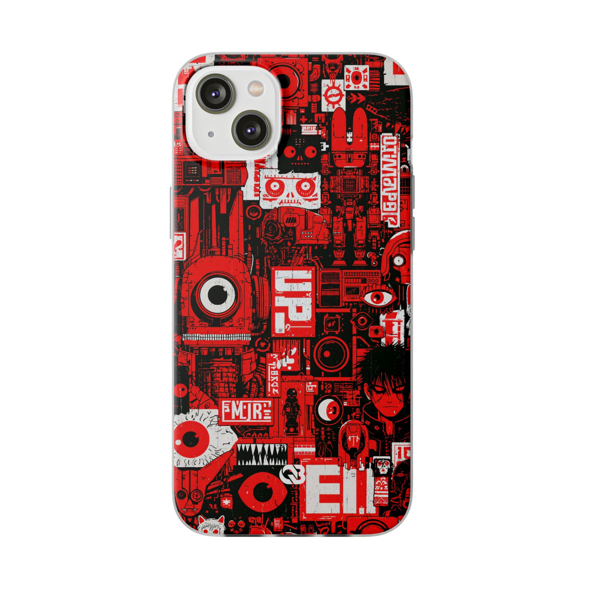 Neo Mecha Collage · Lite Phone Case for iPhone ·  Red