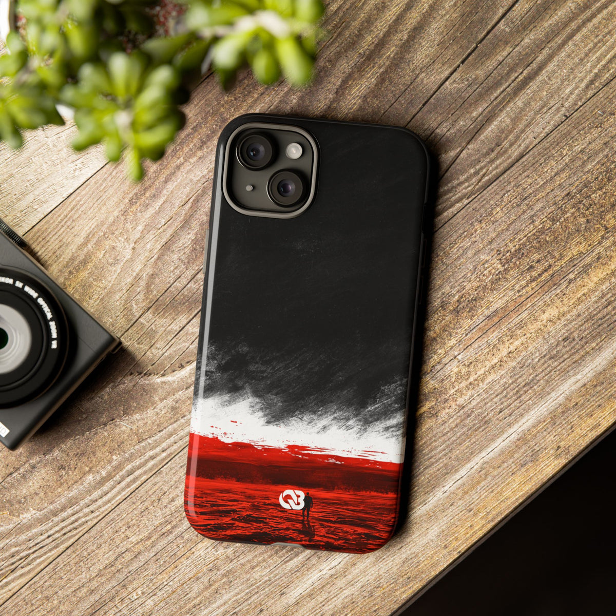 Crimson Horizon · Tough Phone Case for iPhone · Black