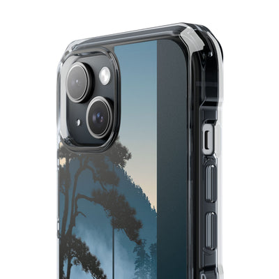 Blue Impact MagSafe Phone Case for iPhone - Kyoto Mist Pine